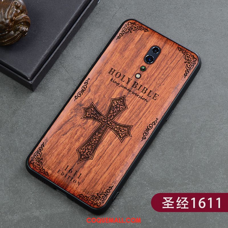 Étui Oppo Reno 2 Fleur Sculpture Protection, Coque Oppo Reno 2 Tout Compris Téléphone Portable