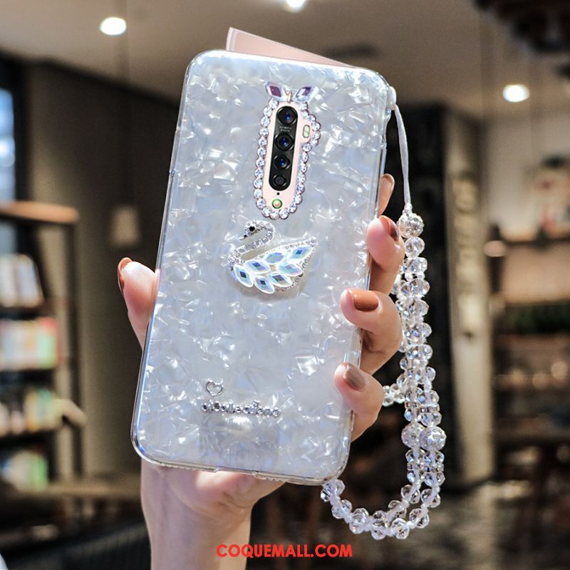 Étui Oppo Reno 2 Luxe Cristal Fluide Doux, Coque Oppo Reno 2 Tendance Strass