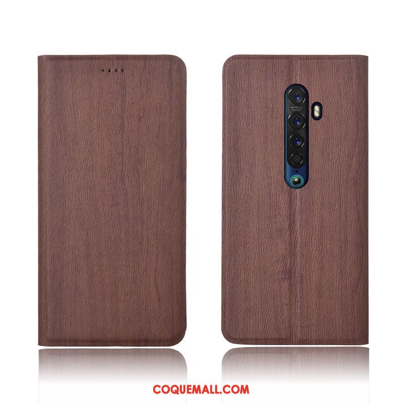 Étui Oppo Reno 2 Modèle Fleurie Clamshell Protection, Coque Oppo Reno 2 Incassable Arbres