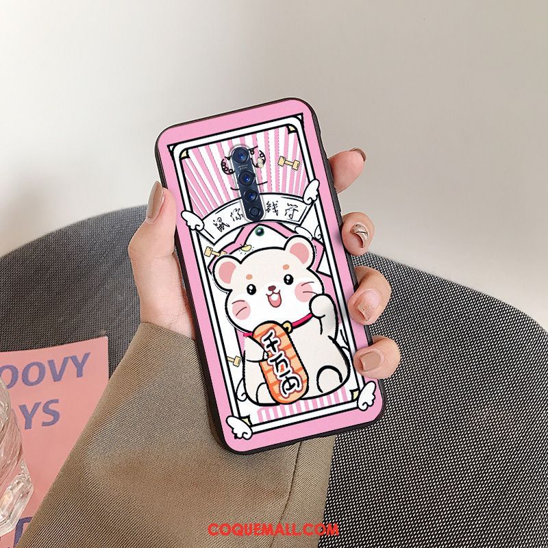 Étui Oppo Reno 2 Net Rouge Tout Compris Rat, Coque Oppo Reno 2 Incassable Ornements Suspendus