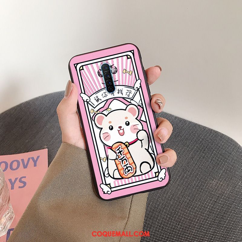 Étui Oppo Reno 2 Net Rouge Tout Compris Rat, Coque Oppo Reno 2 Incassable Ornements Suspendus