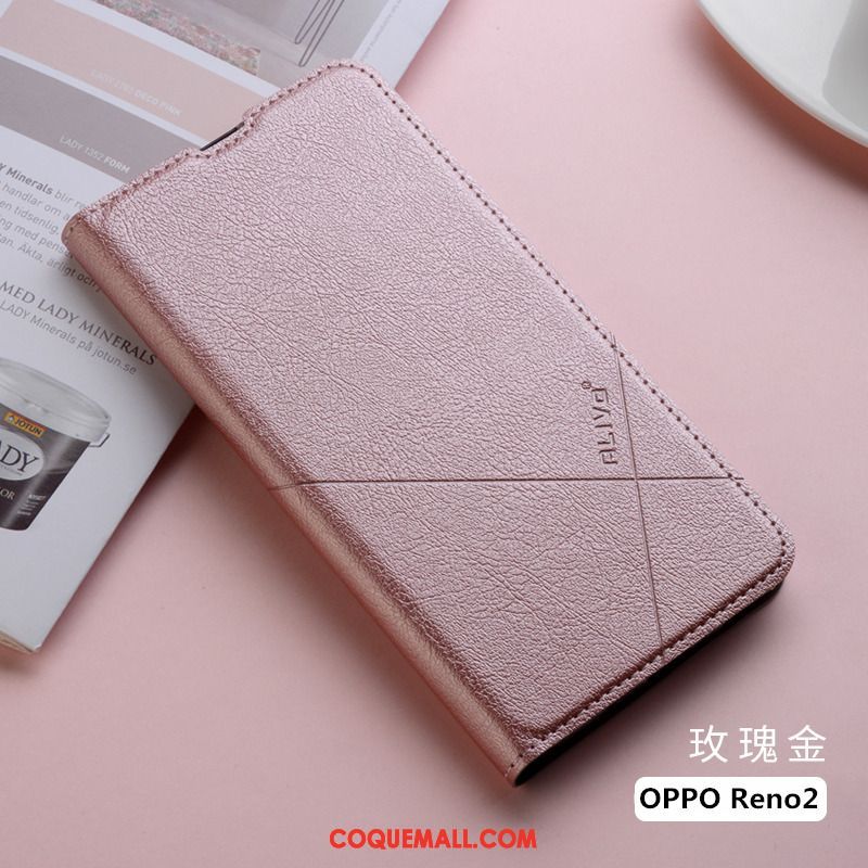 Étui Oppo Reno 2 Tout Compris En Cuir Mode, Coque Oppo Reno 2 Téléphone Portable Personnalité