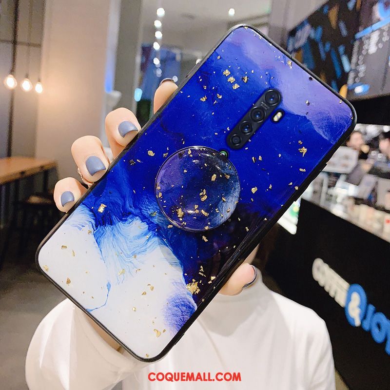 Étui Oppo Reno 2 Tout Compris Support Vert, Coque Oppo Reno 2 Marque De Tendance Fluide Doux