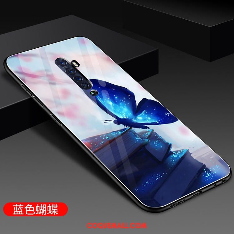 Étui Oppo Reno 2 Tout Compris Tendance Verre, Coque Oppo Reno 2 Net Rouge Téléphone Portable