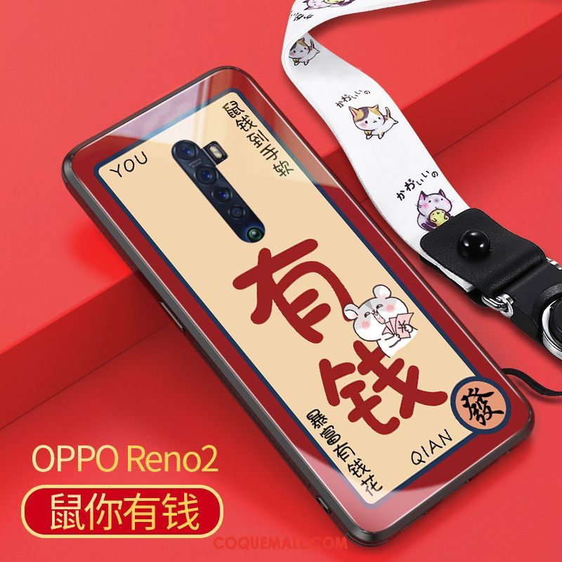 Étui Oppo Reno 2 Téléphone Portable Membrane Tout Compris, Coque Oppo Reno 2 Verre Tempérer