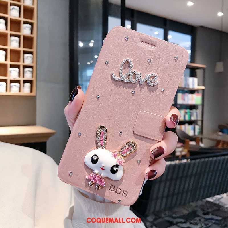 Étui Oppo Reno 2 Z Protection En Cuir Ornements Suspendus, Coque Oppo Reno 2 Z Strass Incassable