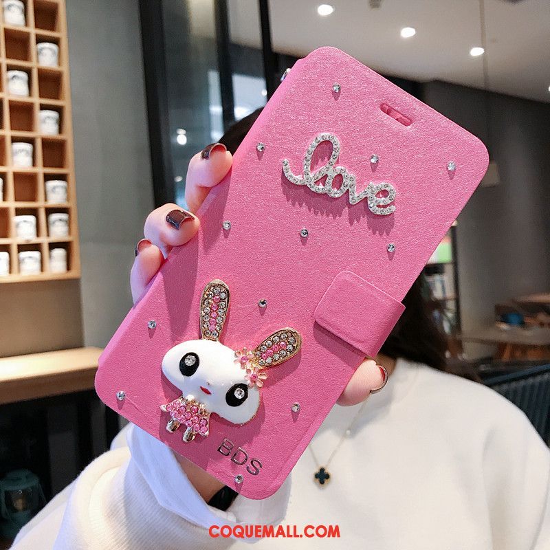 Étui Oppo Reno 2 Z Protection En Cuir Ornements Suspendus, Coque Oppo Reno 2 Z Strass Incassable