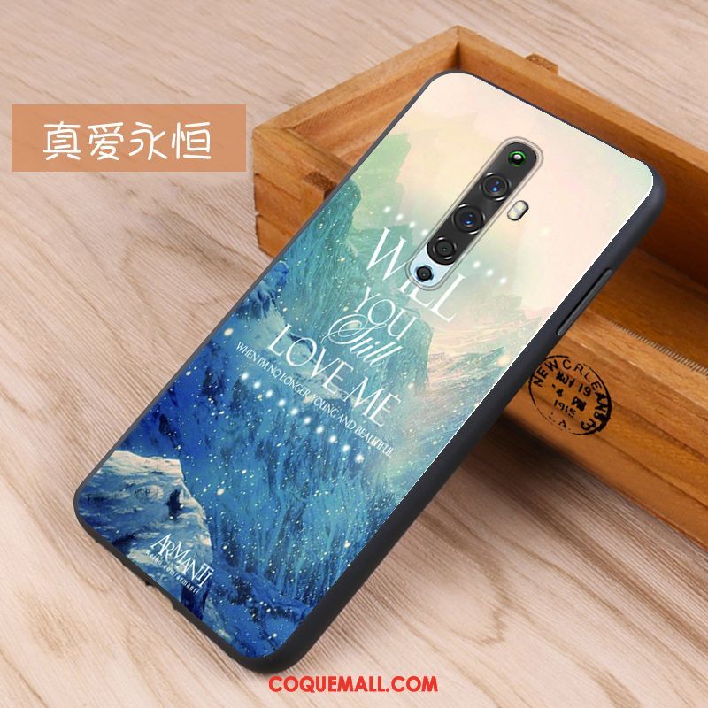 Étui Oppo Reno 2 Z Protection Membrane Incassable, Coque Oppo Reno 2 Z Nanomètre Cœur