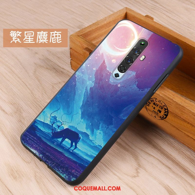 Étui Oppo Reno 2 Z Protection Membrane Incassable, Coque Oppo Reno 2 Z Nanomètre Cœur