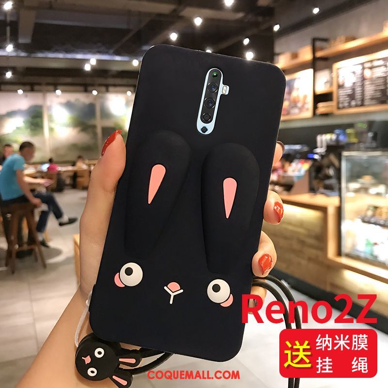 Étui Oppo Reno 2 Z Tout Compris Net Rouge Personnalité, Coque Oppo Reno 2 Z Fluide Doux Ornements Suspendus