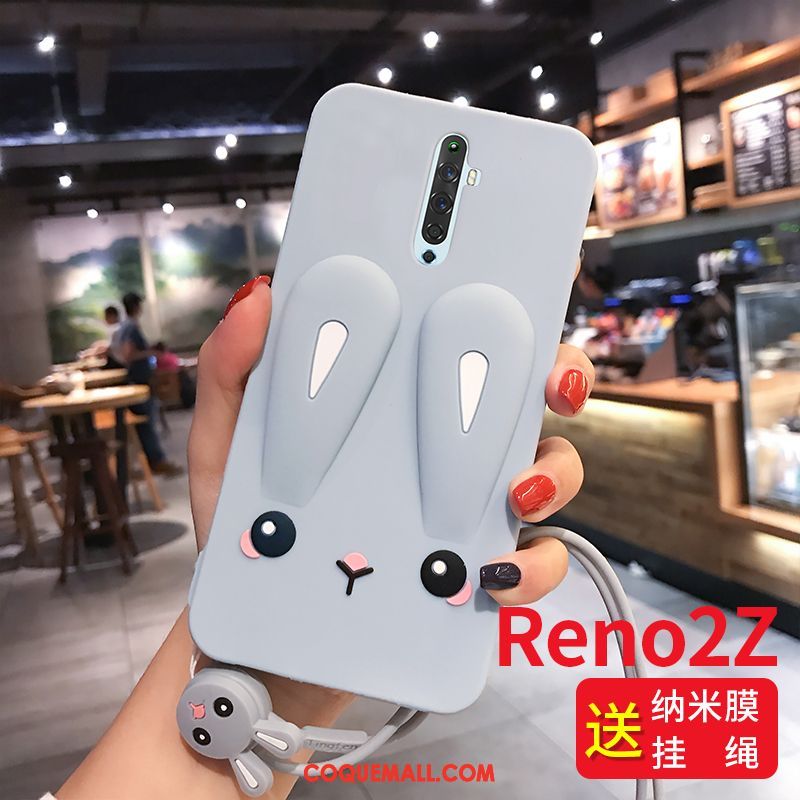 Étui Oppo Reno 2 Z Tout Compris Net Rouge Personnalité, Coque Oppo Reno 2 Z Fluide Doux Ornements Suspendus