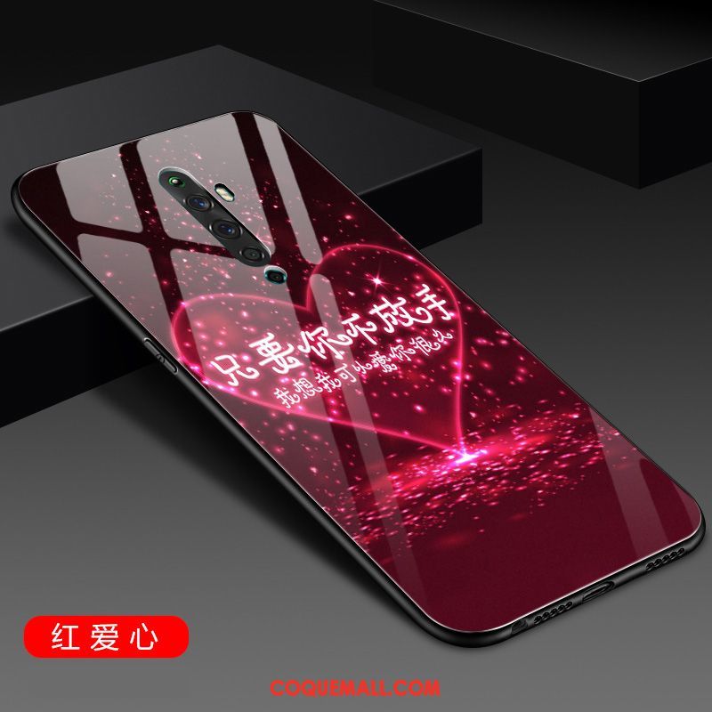 Étui Oppo Reno 2 Z Tout Compris Verre Silicone, Coque Oppo Reno 2 Z Net Rouge Incassable