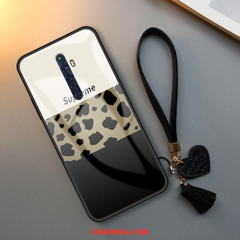 Étui Oppo Reno 2 Z Verre Ornements Suspendus Tendance, Coque Oppo Reno 2 Z Personnalité Motif