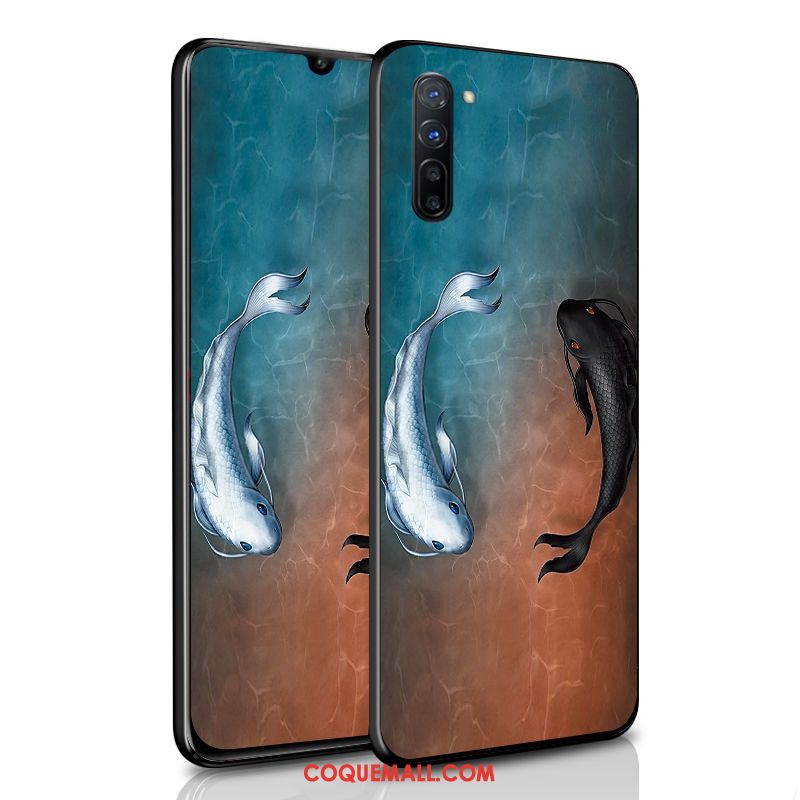 Étui Oppo Reno 3 Amoureux Personnalité Silicone, Coque Oppo Reno 3 Téléphone Portable Très Mince