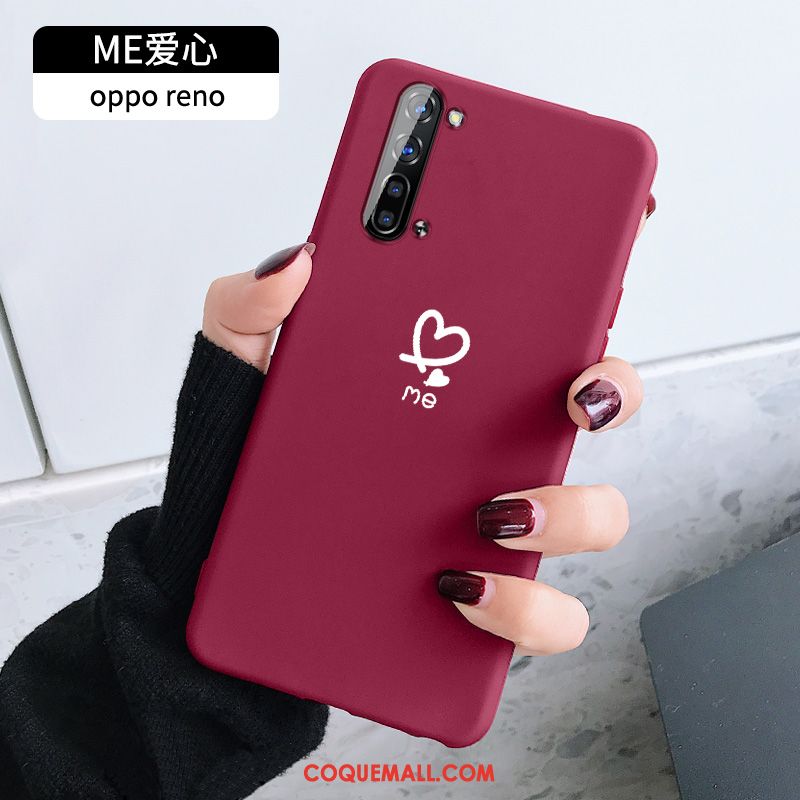 Étui Oppo Reno 3 Amoureux Protection Silicone, Coque Oppo Reno 3 Incassable Mode