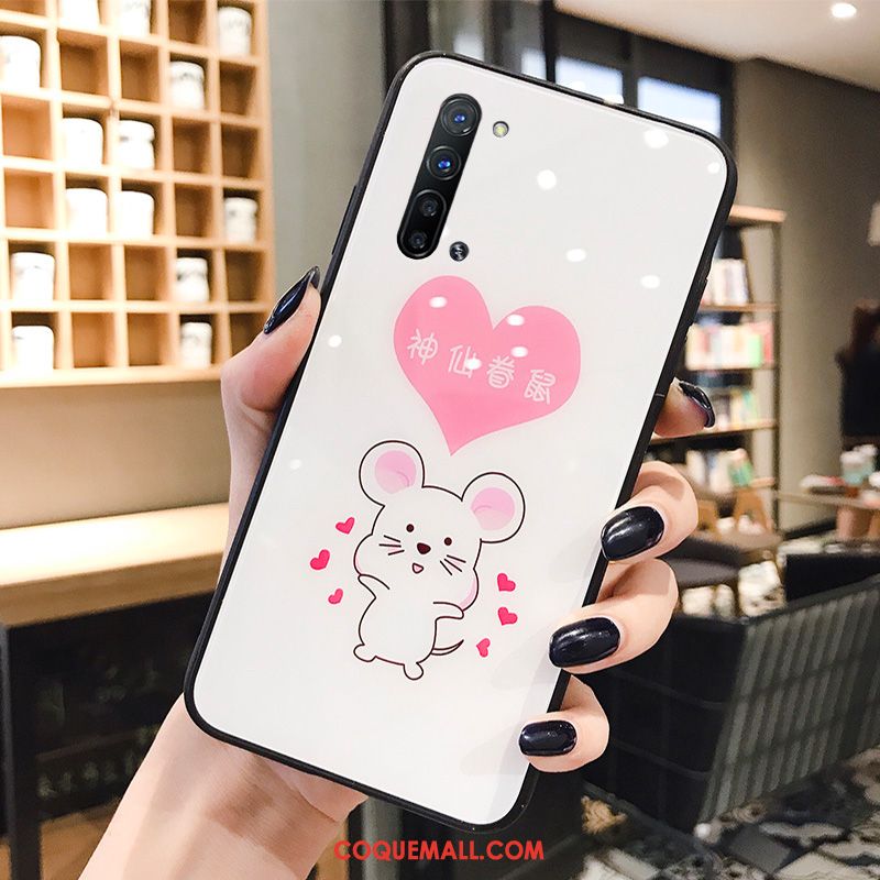 Étui Oppo Reno 3 Charmant Marque De Tendance Rat, Coque Oppo Reno 3 Blanc Incassable