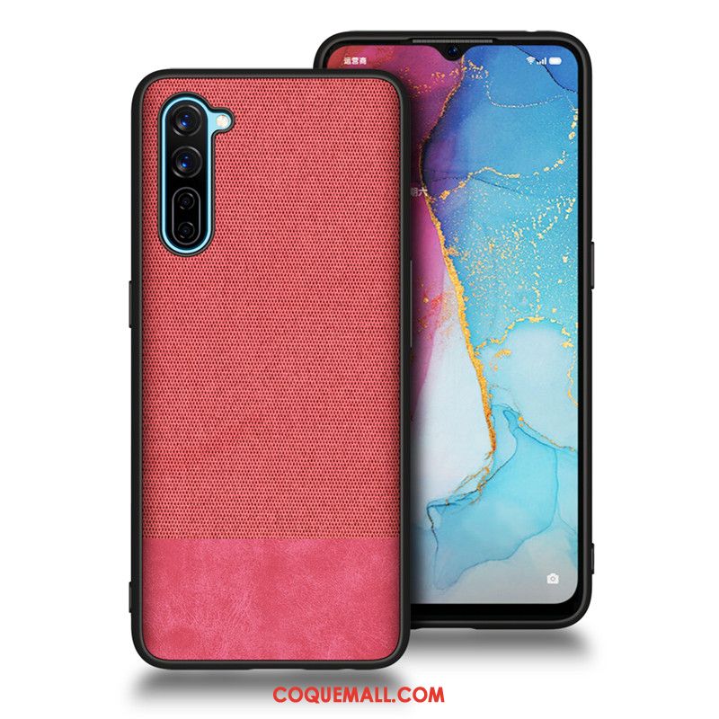 Étui Oppo Reno 3 Créatif Silicone Bleu, Coque Oppo Reno 3 Très Mince Protection