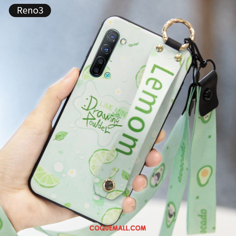 Étui Oppo Reno 3 Incassable Petit Silicone, Coque Oppo Reno 3 Tendance Frais