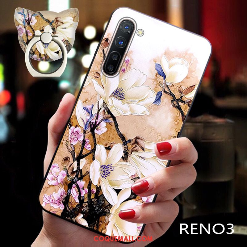 Étui Oppo Reno 3 Marque De Tendance Téléphone Portable Vent, Coque Oppo Reno 3 Créatif Silicone