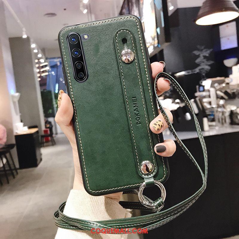 Étui Oppo Reno 3 Ornements Suspendus Tout Compris Cuir, Coque Oppo Reno 3 Noir Luxe