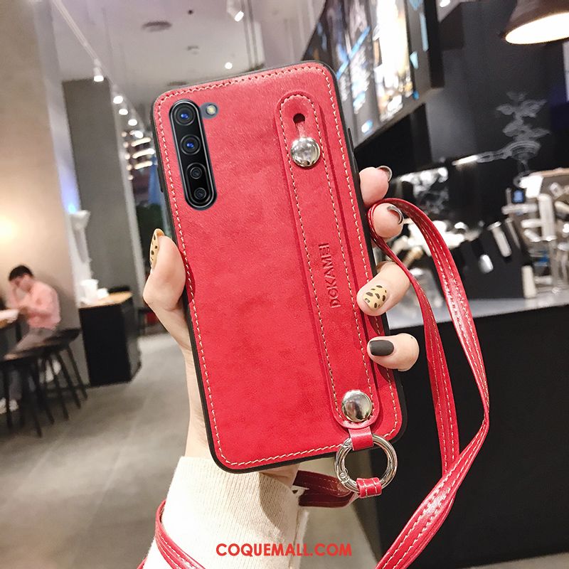 Étui Oppo Reno 3 Ornements Suspendus Tout Compris Cuir, Coque Oppo Reno 3 Noir Luxe