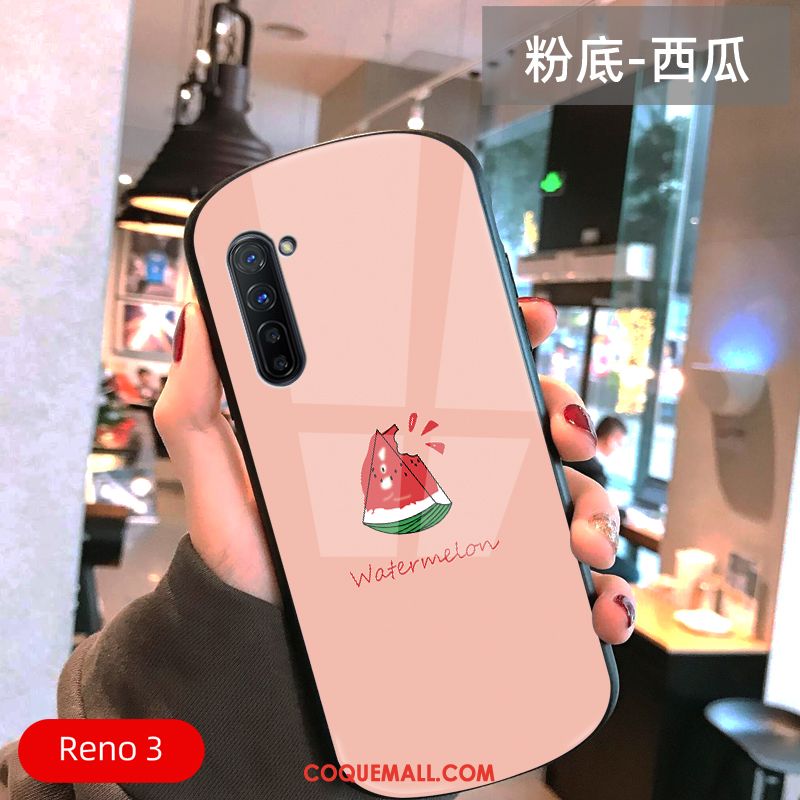 Étui Oppo Reno 3 Petit Frais Très Mince, Coque Oppo Reno 3 Arc Téléphone Portable