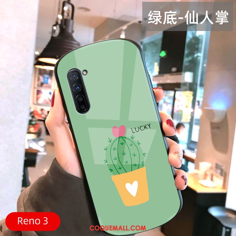 Étui Oppo Reno 3 Petit Frais Très Mince, Coque Oppo Reno 3 Arc Téléphone Portable