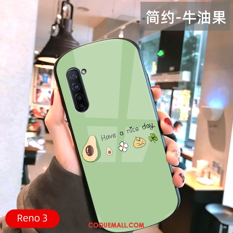 Étui Oppo Reno 3 Petit Frais Très Mince, Coque Oppo Reno 3 Arc Téléphone Portable