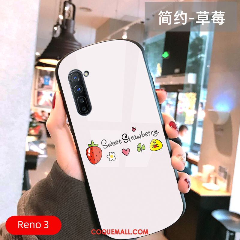 Étui Oppo Reno 3 Petit Frais Très Mince, Coque Oppo Reno 3 Arc Téléphone Portable