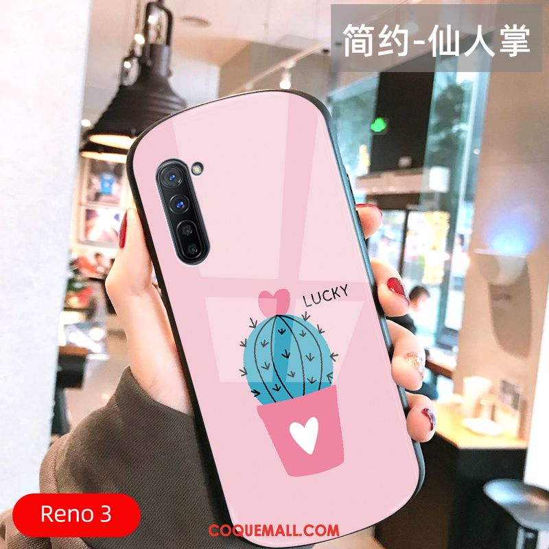 Étui Oppo Reno 3 Petit Frais Très Mince, Coque Oppo Reno 3 Arc Téléphone Portable