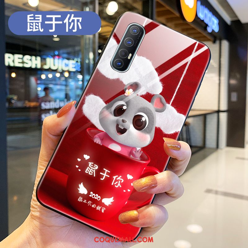 Étui Oppo Reno 3 Pro Fluide Doux Charmant Rat, Coque Oppo Reno 3 Pro Marque De Tendance Petit