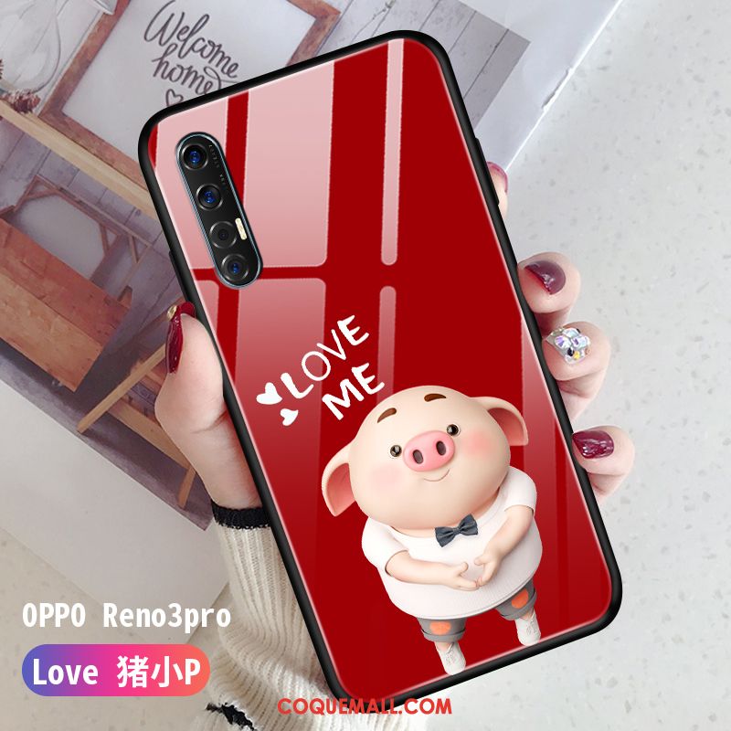 Étui Oppo Reno 3 Pro Fluide Doux Incassable Silicone, Coque Oppo Reno 3 Pro Très Mince Amoureux