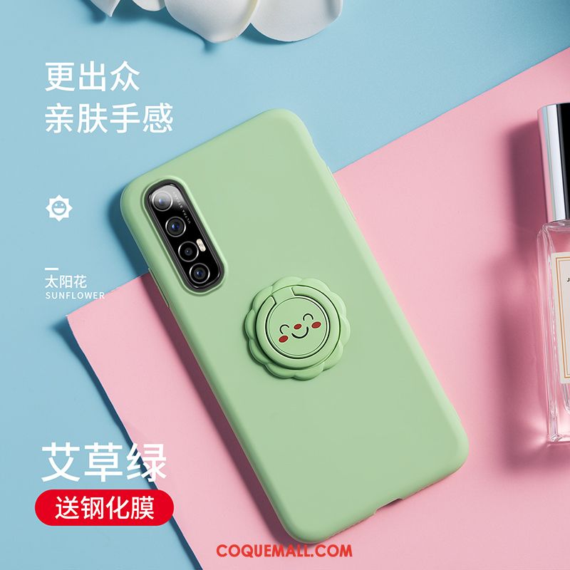 Étui Oppo Reno 3 Pro Marque De Tendance Incassable Fluide Doux, Coque Oppo Reno 3 Pro Nouveau Vert