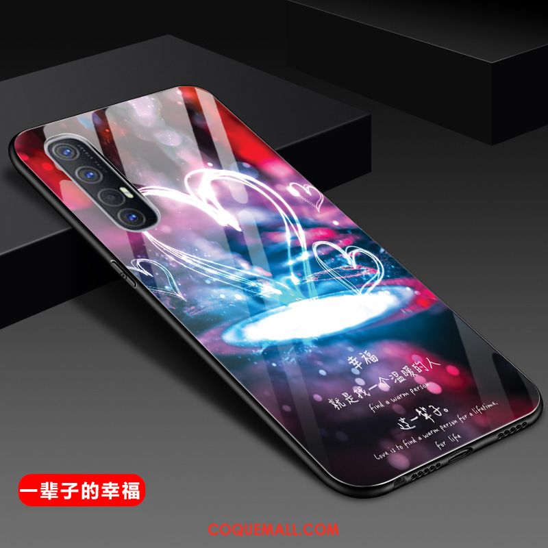 Étui Oppo Reno 3 Pro Mode Téléphone Portable Noir, Coque Oppo Reno 3 Pro Protection Incassable