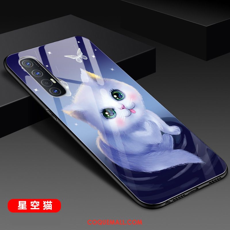 Étui Oppo Reno 3 Pro Mode Téléphone Portable Noir, Coque Oppo Reno 3 Pro Protection Incassable