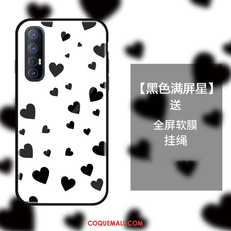 Étui Oppo Reno 3 Pro Simple Incassable Tout Compris, Coque Oppo Reno 3 Pro Blanc Téléphone Portable