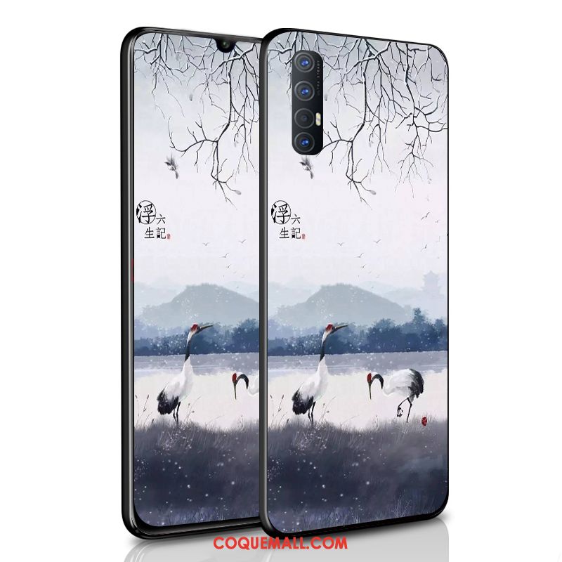 Étui Oppo Reno 3 Pro Tout Compris Personnalisé Personnalité, Coque Oppo Reno 3 Pro Blanc Net Rouge