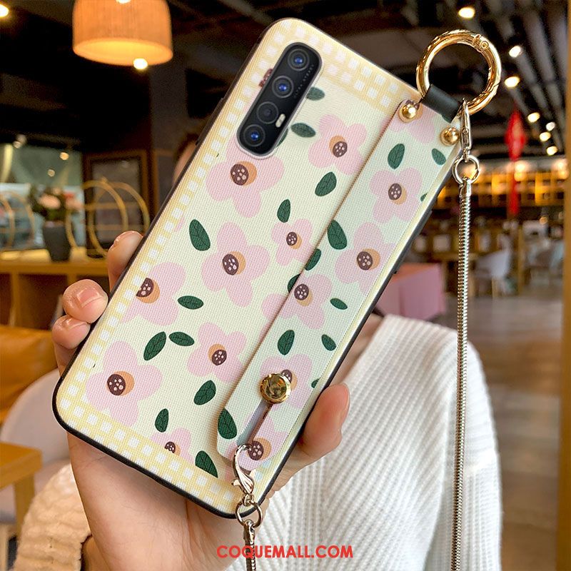 Étui Oppo Reno 3 Pro Téléphone Portable Personnalité Fluide Doux, Coque Oppo Reno 3 Pro Vert Marque De Tendance