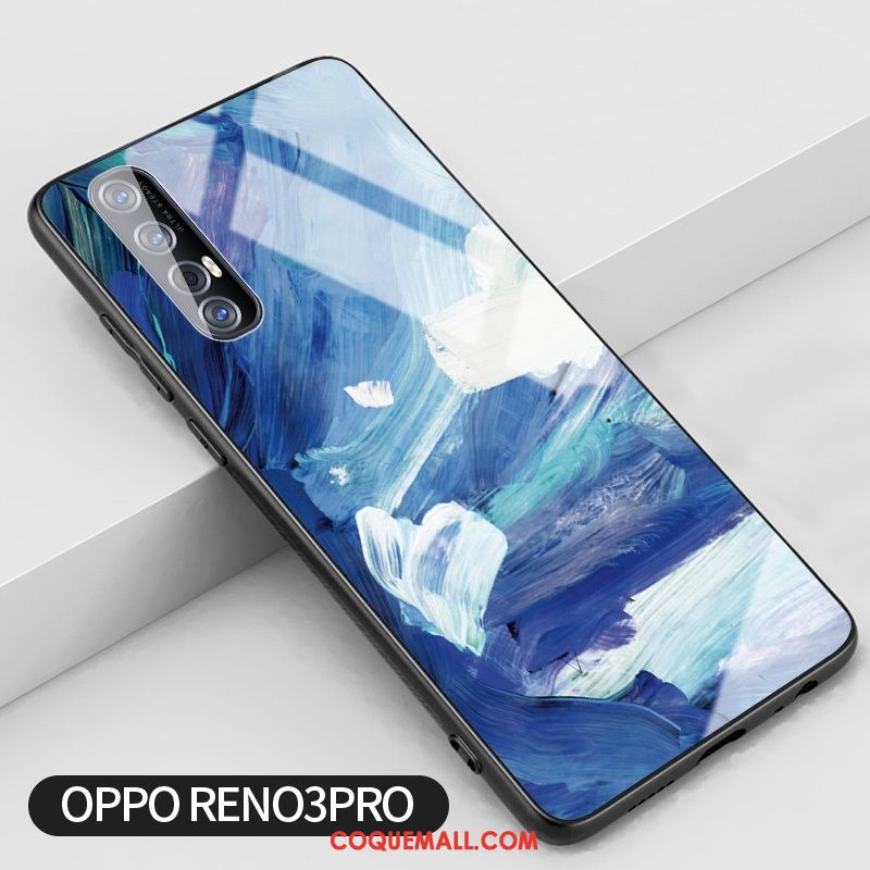 Étui Oppo Reno 3 Pro Téléphone Portable Protection Créatif, Coque Oppo Reno 3 Pro Silicone Rouge