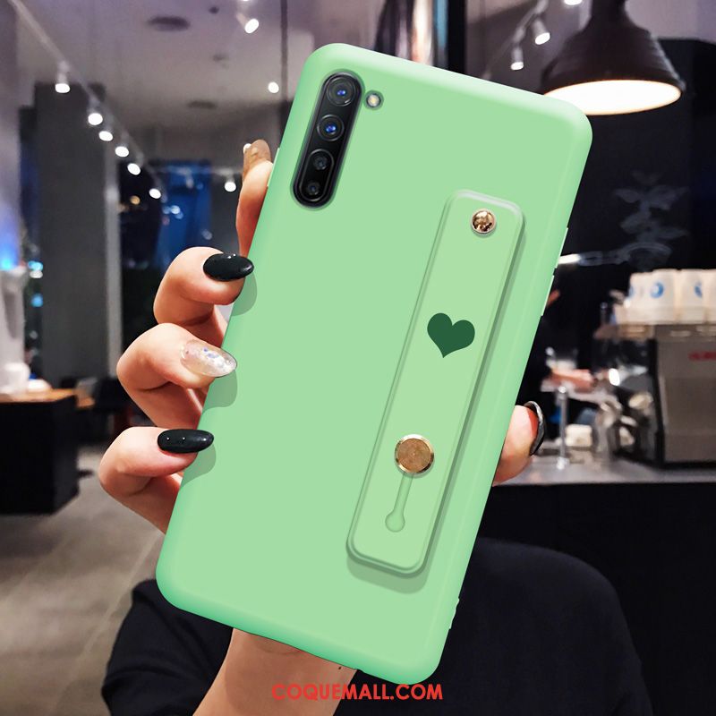 Étui Oppo Reno 3 Silicone Vert Tendance, Coque Oppo Reno 3 Net Rouge Téléphone Portable