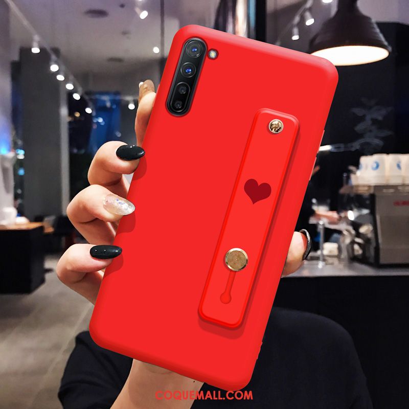 Étui Oppo Reno 3 Silicone Vert Tendance, Coque Oppo Reno 3 Net Rouge Téléphone Portable