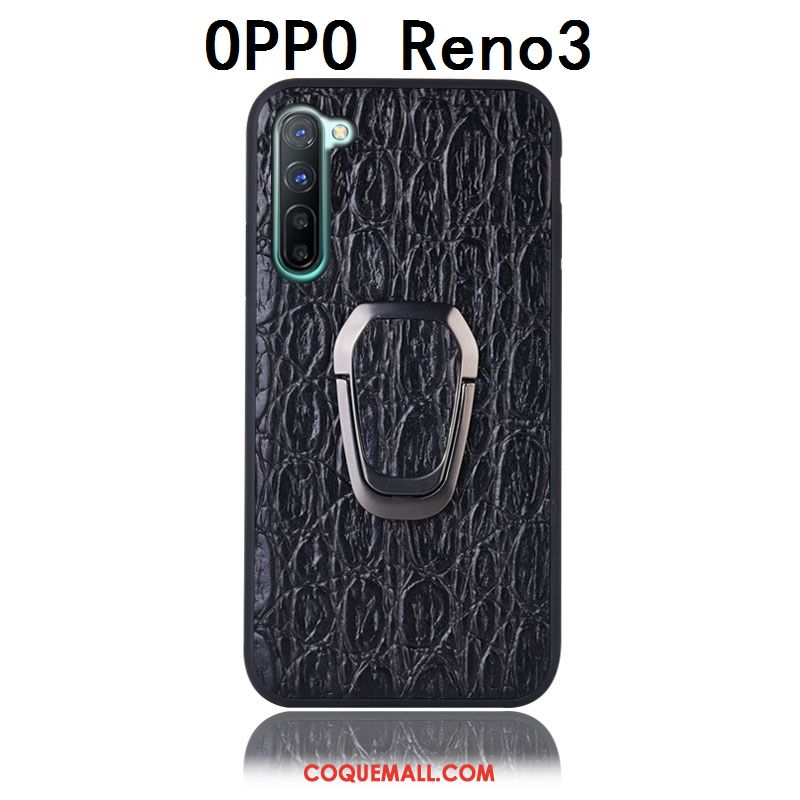 Étui Oppo Reno 3 Support Incassable Téléphone Portable, Coque Oppo Reno 3 Rouge Protection