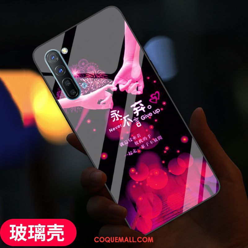 Étui Oppo Reno 3 Verre Protection Incassable, Coque Oppo Reno 3 Téléphone Portable Fluide Doux