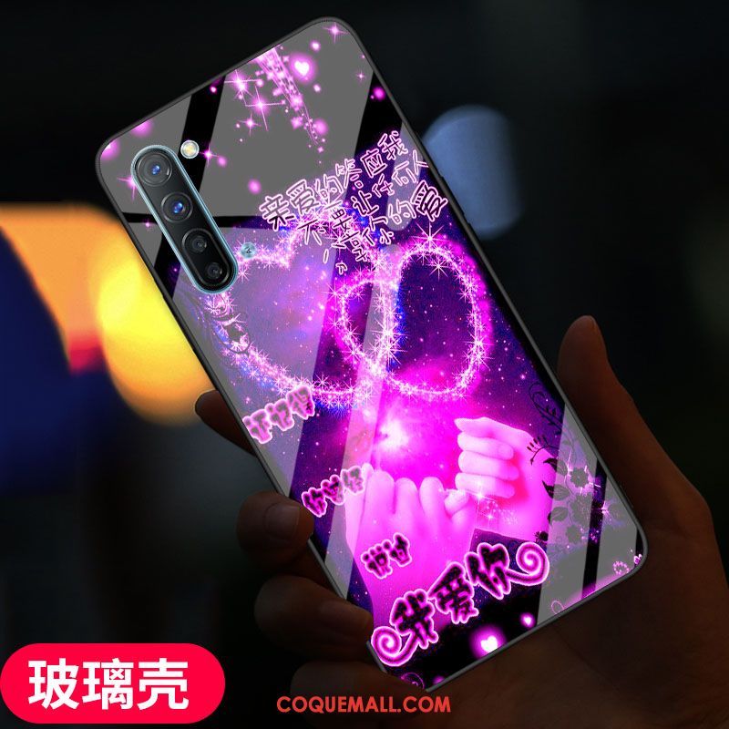 Étui Oppo Reno 3 Verre Protection Incassable, Coque Oppo Reno 3 Téléphone Portable Fluide Doux