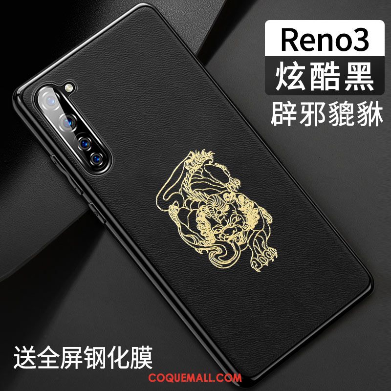 Étui Oppo Reno 3 Vert Nouveau Tout Compris, Coque Oppo Reno 3 Silicone Téléphone Portable