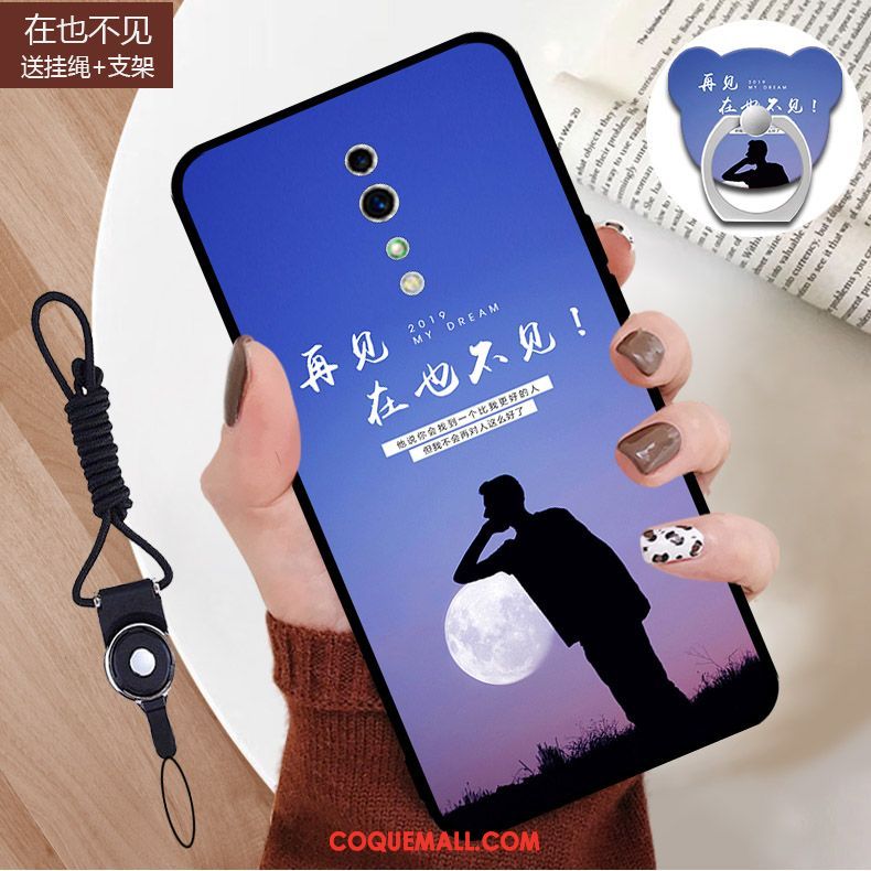 Étui Oppo Reno Z Anneau Incassable Téléphone Portable, Coque Oppo Reno Z Charmant Frais