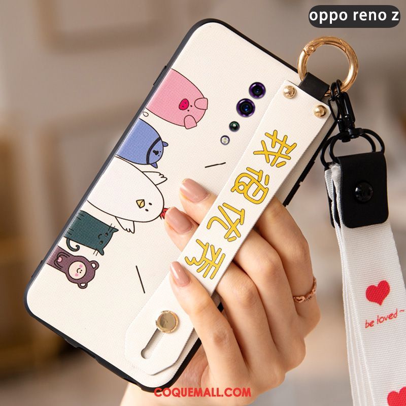 Étui Oppo Reno Z Ornements Suspendus Fluide Doux Tempérer, Coque Oppo Reno Z Personnalité Longue