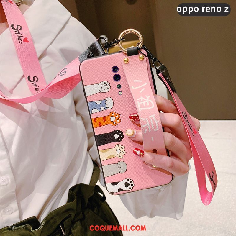 Étui Oppo Reno Z Ornements Suspendus Fluide Doux Tempérer, Coque Oppo Reno Z Personnalité Longue