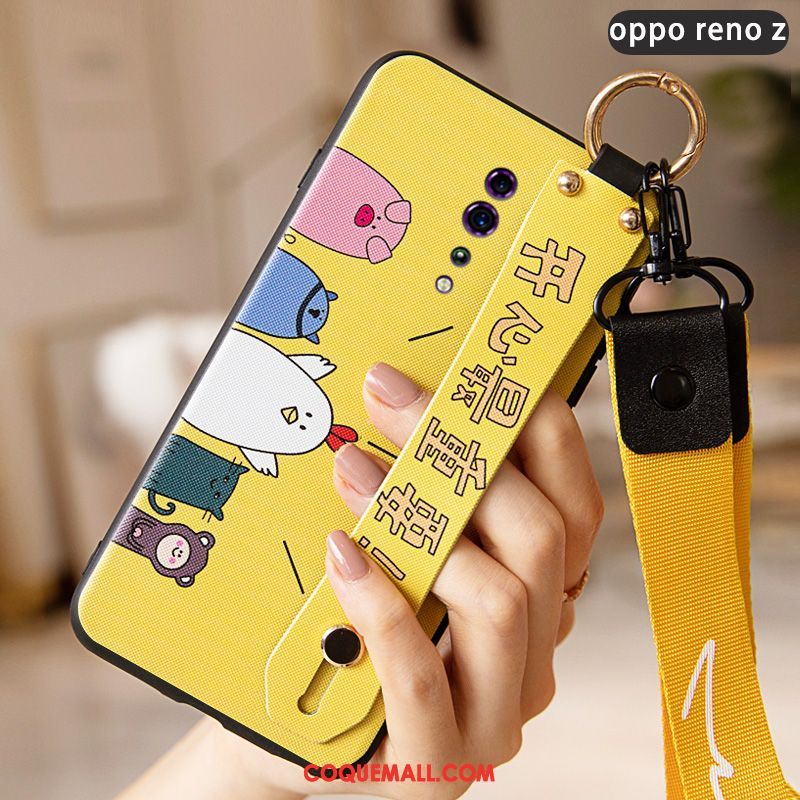 Étui Oppo Reno Z Ornements Suspendus Fluide Doux Tempérer, Coque Oppo Reno Z Personnalité Longue