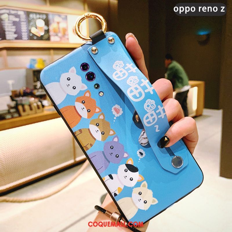 Étui Oppo Reno Z Ornements Suspendus Fluide Doux Tempérer, Coque Oppo Reno Z Personnalité Longue